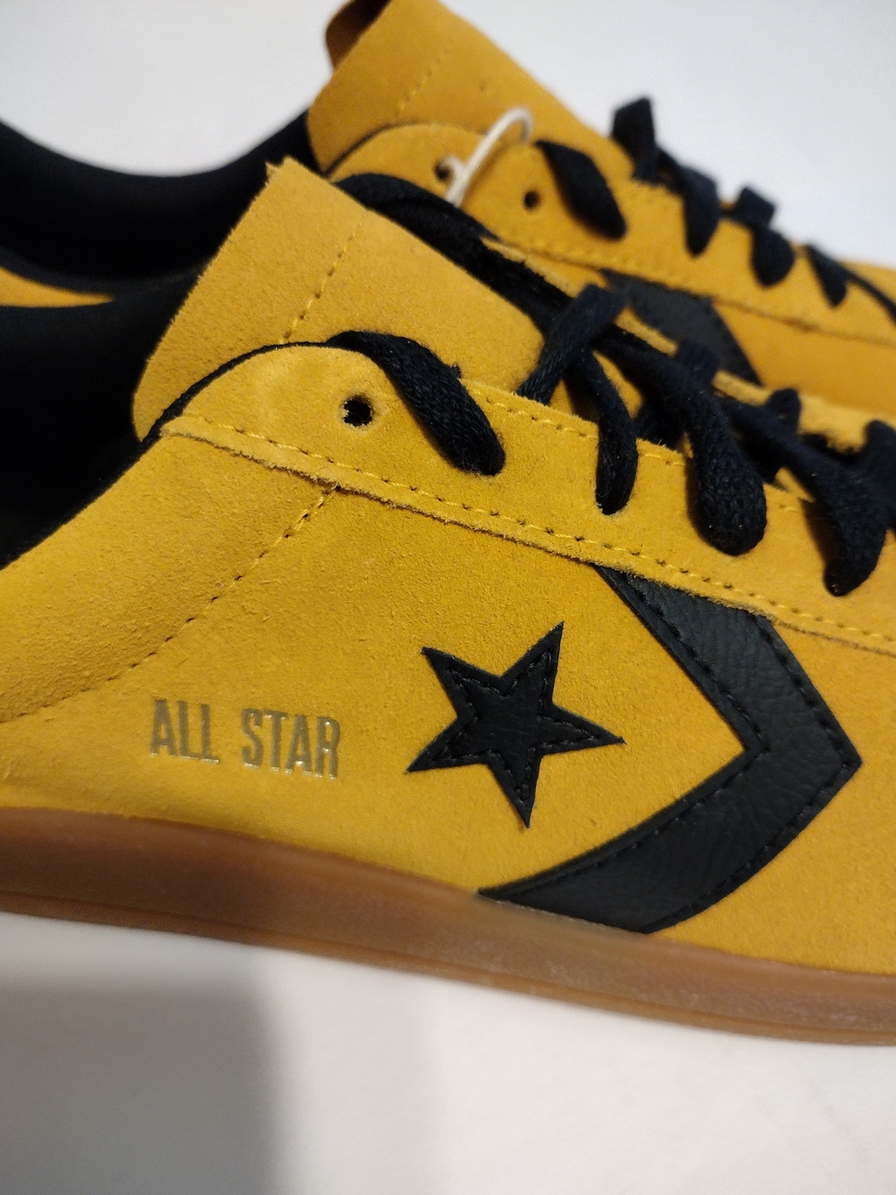 Converse All Star Men’s Mustard Suede Low-Top Sneakers - Picture 5 of 6